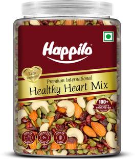 Happilo Premium Healthy Heart Mix Jar, Salted pumpkin, Almonds, Cranberries, Cashews, Amla