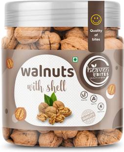HEAVEN BITES Walnut With Shell 250gm |Akhrot|Dry Fruits & Nuts|Grocery Walnuts