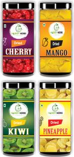 Hobby Herbs Combo of Dried Mango , Pineapple , Kiwi , Cherry 800gm For Ice cream | Mango, Kiwi, Cherries, Pineapple