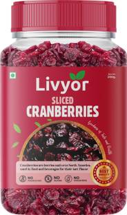 LIVYOR Premium Sliced Cranberry | Natural Dried Cranberries
