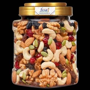 hanumant enterprises Mix Dry Fruit | Panchmeva | 250GM | JAR | Almonds, Cashews, Raisins, Pistachios, Dry Dates, Walnuts, Apricots