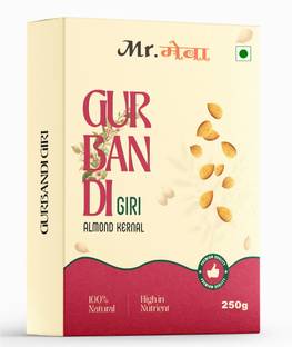 Mr.meva Premium Gurbandi Almonds 250g | Choti Giri | 100% Pure & Oil-Rich Badam Almonds