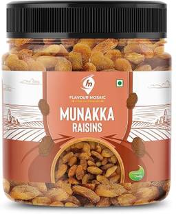 Flavour Mosaic Natural Munakka Large Golden Raisins 1Kg | Sweet & Healthy Snack Raisins