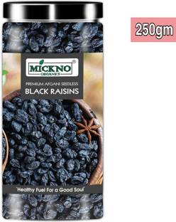 mickno organics 250g Black Raisins seedless Dry Grapes kali kishmish Dry fruits Raisins
