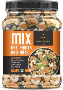 Dhanush Ban Premium Mixed Dry fruits Almonds, Cashews, Raisins, Kiwi, Dates, Apricots