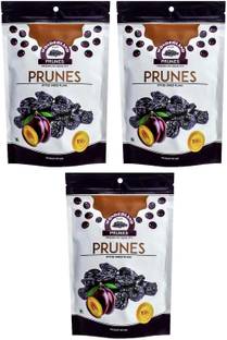 WONDERLAND Foods(Device) Dried Pitted Prunes 600gm (Pack of 3 * 200g Each) Prunes