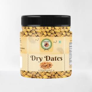 GITTO Premium Yellow Dry Dates | Peela Khajoor | Kharak | Natural & Healthy Superfood Dry Dates
