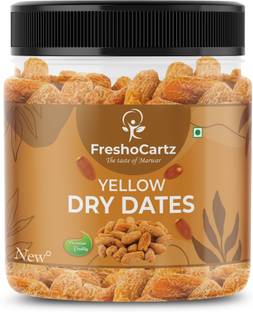 FreshoCartz Premium Yellow Dry Dates | Dry Chuhara | Pili Kharak | Dry Fruits Dates | Dates