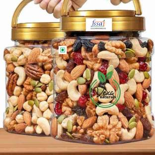 VEXA NATURALS Premium 9+ Mix Dry Fruit | Healthy & Tasty | Almonds, Cashews, Raisins, Apricots, Kiwi, Assorted Seeds & Nuts