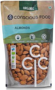 Conscious Food Organic Almonds 250g | Premium quality, Healthy snack Almonds