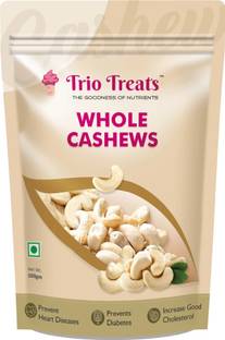 Trio Treats Premium Whole Cashews Kaju Nuts Crunchy Nuts Cashews