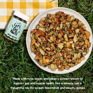 Let's GoNuts Desk Detox (Almonds Pistachios Brazil Nut Hazelnut Apricot Pumpkin Seeds Fennel) Assorted Nuts