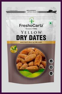 FreshoCartz Yellow Dry Dates | Dyr Chuhara | Peela Sukha Khjajur | Dried Dates | Dry Dates