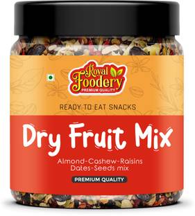 Royal foodery Premium Mixed DryFruits Healthy Dried Nutmix Trial Mix With Assorted Seeds&Nuts Almonds, Cashews, Raisins, Amla, Dates, Walnuts