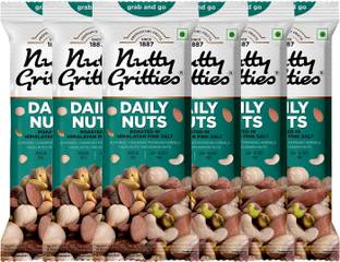 Nutty Gritties Grab and go Daily Nuts - Almonds, Cashews, Macadamias, Hazelnuts, Pista Almonds, Cashews, Macadamia Nuts, Hazelnuts, Pistachios