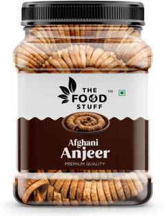 THE FOOD STUFF DRY FIGS PREMIUM ANJEER BOLD AND SOFT FIGS 1KG JAR PACK J3 Figs