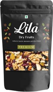 lila dry fruits Trail Mix | Mixed Nuts & Berries | Mixture of Cashew, Almonds, Walnuts, Blueberries, Cranberries, Golden Raisins, Black Raisins| Premium Quality| Healthy Snacking| 1KG