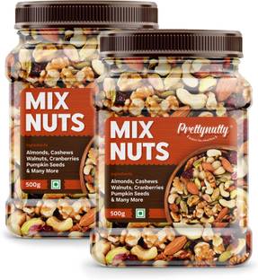 Prettynutty Healthy Nutmix |Mixed Dryfruits |Source of Vitamin and Minerals-Combo