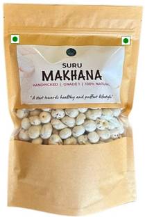 SURU Makhana Handpicked | Grade 1| Roasted Foxnut Healthy Snack Low Calorie Vegan Fox Nut
