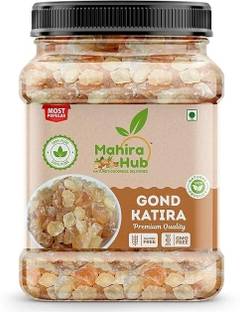 Mahira Hub Pure Natural Gond Katira | Almond Gum Badam Pisin, Tragacanth Gum Dried Gum