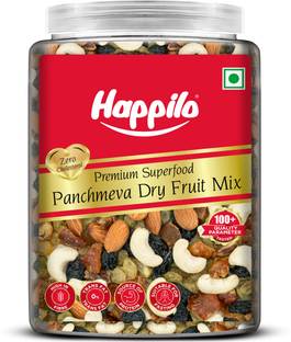 Happilo Panchmewa Dry Fruit Mix Jar Almonds, Cashews, Dates, Raisins