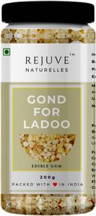 Rejuve Naturelles Babool Gond For Laddu - 200 Gm | Edible Gum | Gond for Ladoo and sweets Dried Gum