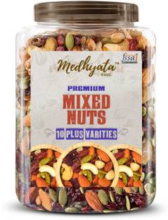 Medhyata Fresh and Healthy Dry Fruits Nutmix - 1 Kg Mix Seeds and Dry Fruits for eating Assorted Seeds & Nuts