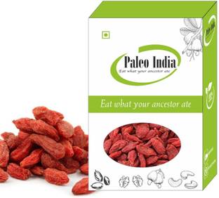 Paleo India Dried Gojiberries| Goji Berries| Gojiberry| Unsulphured Without Sugar Dry Fruits Goji Berries