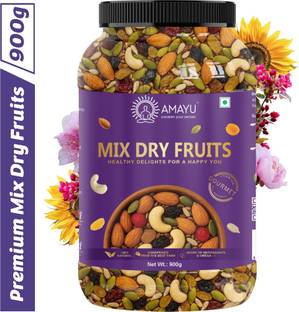 AMAYU Premium Mix Dry Fruits | Panchmeva | Healthy Nutmix | 100% Natural Assorted Fruits & Nuts, Almonds, Cashews, Raisins, Assorted Seeds & Nuts
