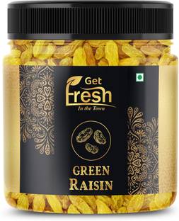 Get Fresh 100% Natural Premium Seedless Green Raisins (Kishmish) Jar - Raisins