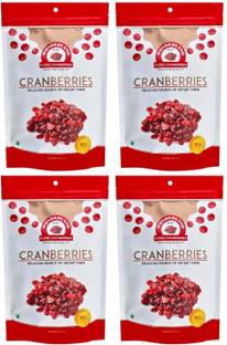 WONDERLAND Foods American California Dried Sliced Cranberry (200g x 4) Cranberries