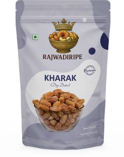 RAJWADIRIPE Dry Dates (Kharak) | No Added Sugar | Natural Sweetener | Energy & Health Snack Dry Dates
