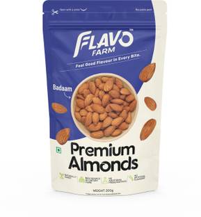 FlavoFarm Premium Almonds (Badam) | Crunchy, Protein-Rich & Healthy Snack Almonds
