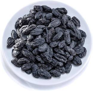 MRHERB Black Raisins | Kali Daakh | Seedless Dry Grapes | Kali Kishmish| Raisins
