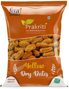 Prakriti Naturals Yellow Dry Dates | Peela Sukha Khajoor | Dry Chuhara Dry Dates