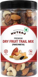 Nutraj Panchmeva Trail Mix 500g, Healthy Nutmix Dry Fruits Jar 500g, Cashews, Almonds, Raisins, Dates, Assorted Nuts