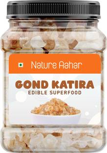 Nature Aahar Gond Katira Pure Organic Edible Gum Tragacanth Gum Almond Gum Badam Pisin, Dried Gum