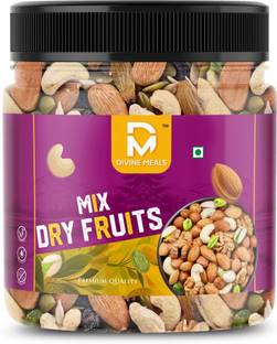 Divine Meals Jar Pack Premium Quality Mix Dry Fruits –Assorted Nuts and Berries