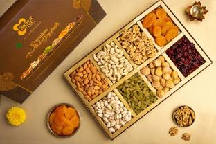 Brown tree Premium 8p|Dry Fruit Gifthamper|Ideal giftbox for all celebration|Corporate Gift Almonds, Cashews, Cranberries, Walnuts, Pistachios, Apricots, Raisins