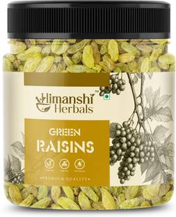 HIMANSHI Herbals Premium Green Raisins (Kishmish) - High in Potassium & Fiber, Dry Fruits Raisins