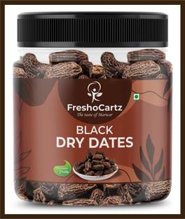 FreshoCartz Black Dry Dates | Kala Sukha Khajur | Dry Chuhara | Kali Kharak | Kharik | Dry Dates