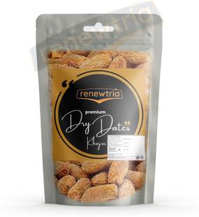 RENEWTRIA Yellow Dry Dates (1000g) | Premium Quality Soft Pila Chhuara Khajur (1kg) Dry Dates