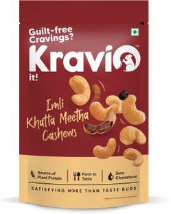 Kravio Premium Imli Khatta Meetha Roasted,Zero Cholesterol Natural Kaju Nuts&Dry Fruits Cashews