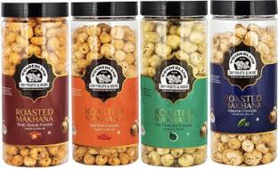 WONDERLAND Roasted Makhana Tangy Masala, Peri Peri, Mint Chatpata & Jalepeno Assorted Nuts