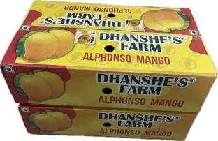 Dhanshe's Farm Ratnagiri Alphonso Mango Size B(12 Pieces) Mango