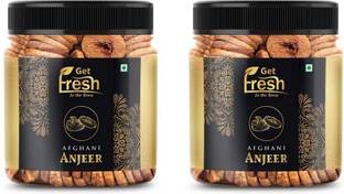 Get Fresh Premium Anjeer Dry Fruits | Dried Figs Combo of (2*250 gm) Jar Packing Figs