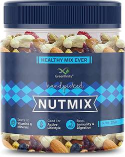 Greenfinity Healthy Nutmix | Boosts Immunity and Digestion | Source of Vitamins & Minerals Assorted Nuts