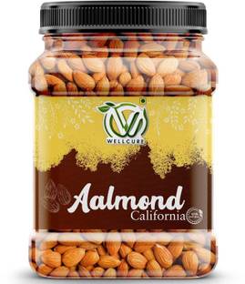 wellcure California Almonds | 100% Natural Jumbo Size Handpicked Almonds | Badam | Almonds