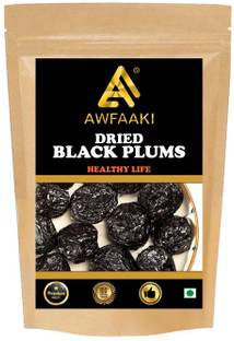 AWFAAKI Dried Black Plums | Dehydrated Whole Black Plums | Dried Jamun 250 g Plums