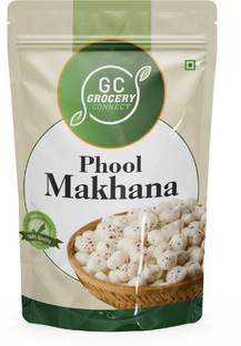 GROCERY CONNECT Premium Roasted Phool Makhana | Healthy Fox Nuts | Puffed Lotus Seeds Fox Nut